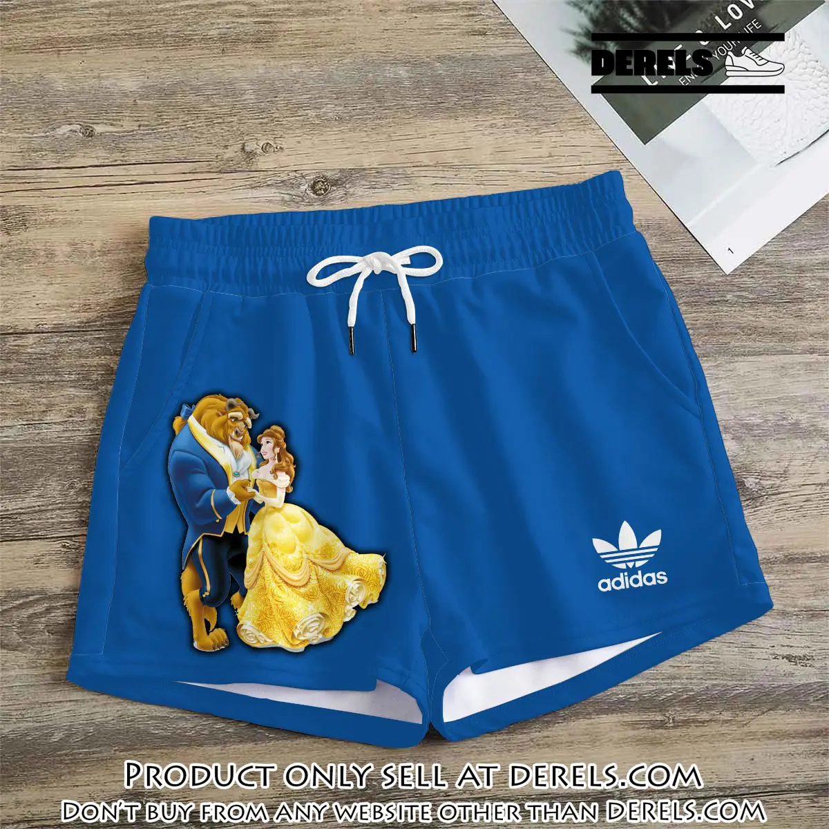 Premium beauty and the beast in adidas women shorts lady beach shorts wms1077 dr3457312